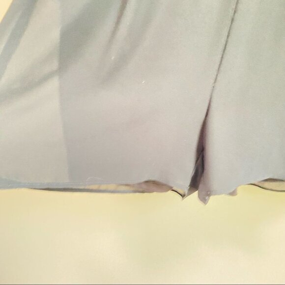 Everleigh Chiffon Romper Short Flutter Sleeve Keyhole Back 3" Short Medium - Picture 5 of 10